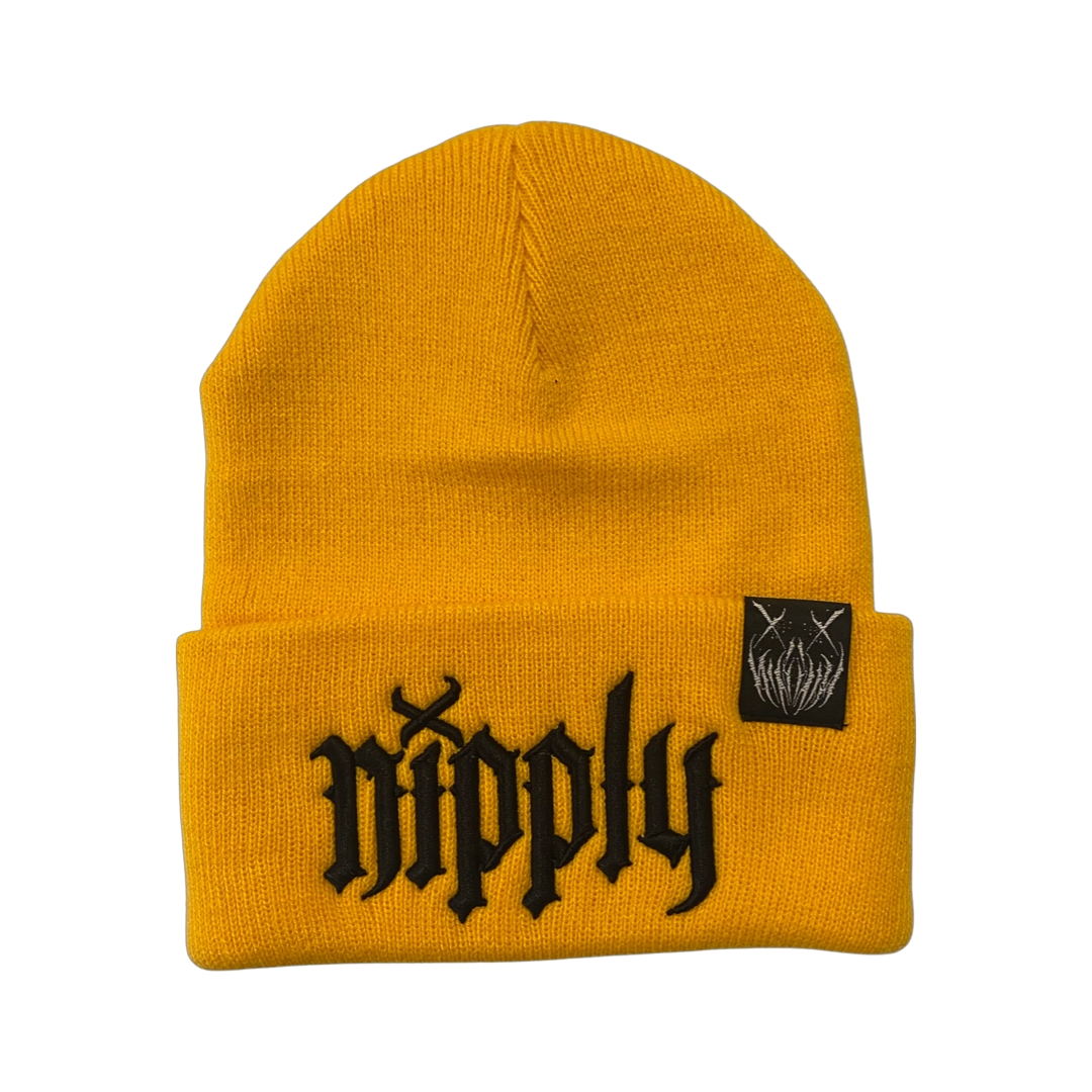 NIPPLY BEANIE - GOLD